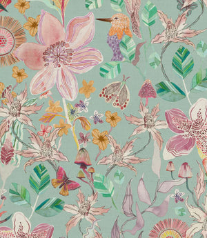 Primrose Fabric / Duck Egg