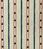 Regent Stripe Fabric / Red / Blue