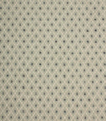 Rossini Mineral fabric featuring a woven geometric pattern in soft mineral green, cream and navy tones.