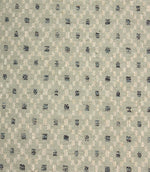 Close-up of Rossini Mineral fabric highlighting the textured geometric weave and subtle colour contrast.