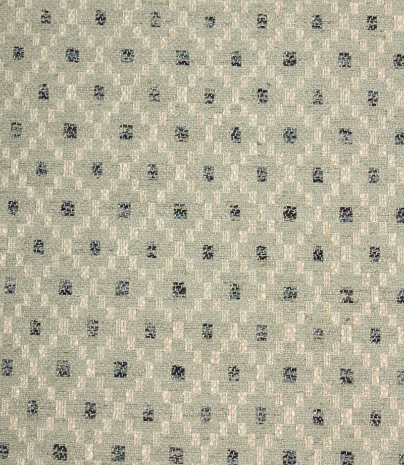 Close-up of Rossini Mineral fabric highlighting the textured geometric weave and subtle colour contrast.