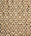 Rossini Mocha fabric featuring a woven geometric pattern in warm mocha, cream and charcoal tones.