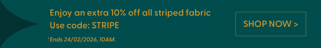 Extra 10% off Striped Fabric with code STRIPEsitewide) for Aztec  Fabric / Ochre