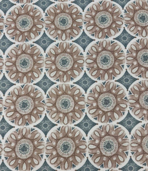 Sand Rosette Outdoor Fabric / Teal