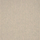 Shoreham Gull striped fabric featuring fine, evenly spaced vertical grey and natural cream ticking stripes, with a subtle woven texture and timeless, understated design.