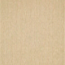 Shoreham Sandytan striped fabric featuring fine, evenly spaced vertical sandy beige and natural cream stripes, with a subtle woven texture and classic ticking stripe design.