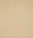 Shoreham Sandytan striped fabric featuring fine, evenly spaced vertical sandy beige and natural cream stripes, with a subtle woven texture and classic ticking stripe design.