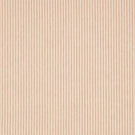 Shoreham Shell striped fabric featuring fine, evenly spaced vertical blush pink and natural cream stripes, with a subtle woven texture and classic ticking stripe design.