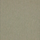 Shoreham Spring striped fabric featuring fine, evenly spaced vertical sage green and natural beige stripes, with a subtle woven texture and a classic ticking stripe design.