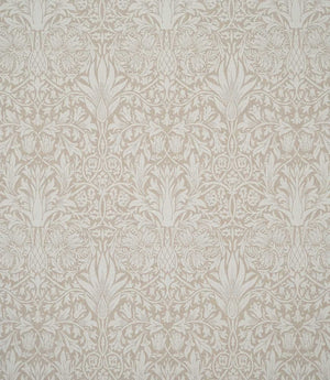 Snakeshead Linen Look Fabric / White