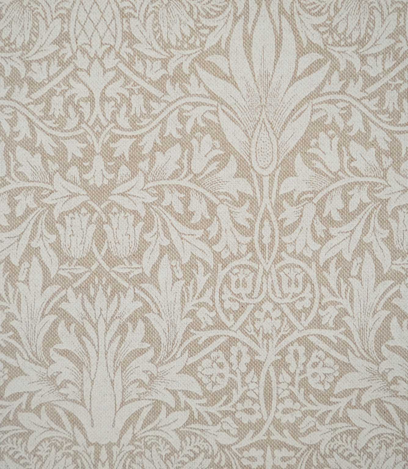Snakeshead Linen Look Fabric / White