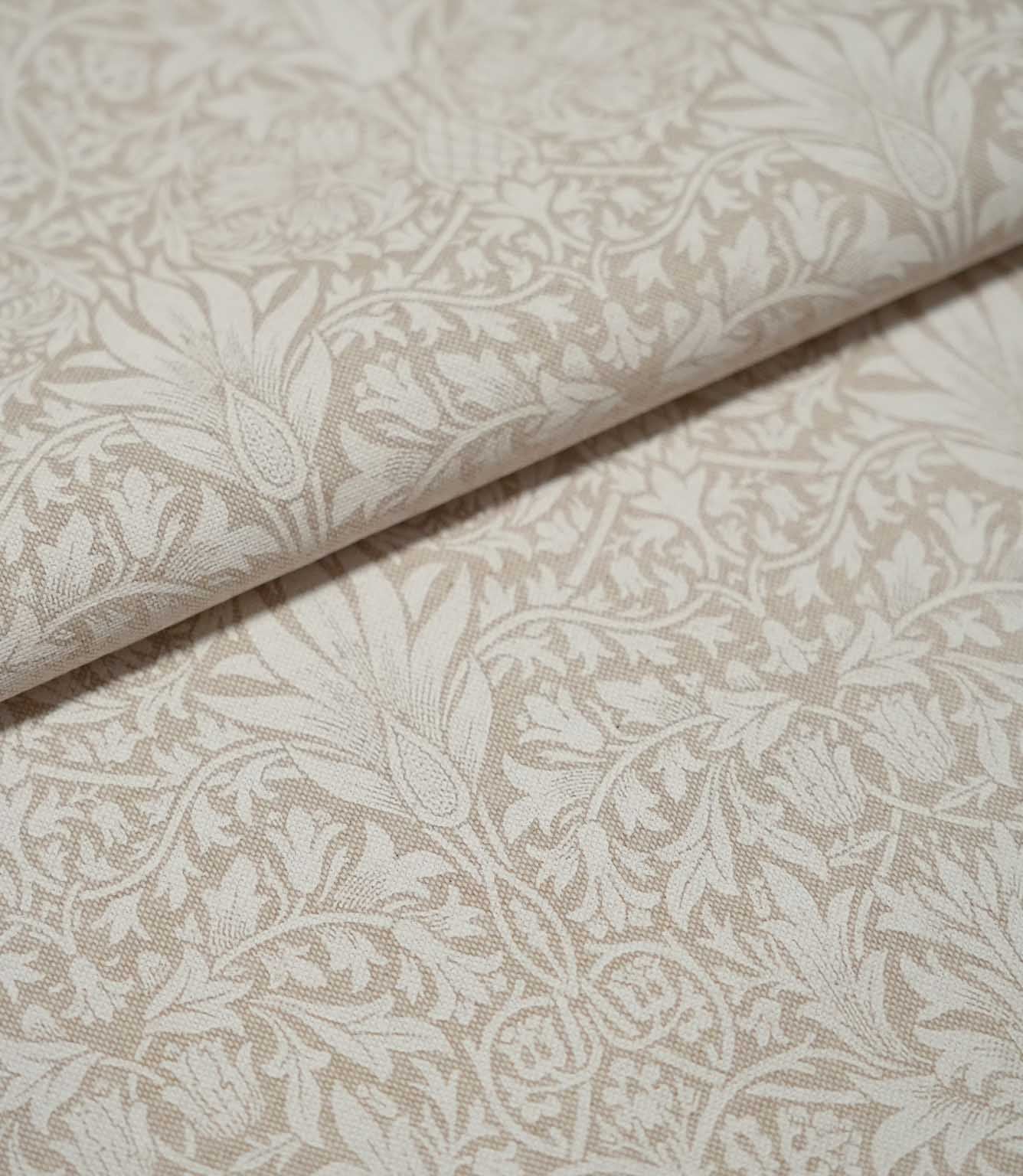 Snakeshead Linen Look Fabric / White