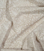 Snakeshead Linen Look Fabric / White