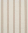 Woven stripe fabric featuring a light neutral background with wider vertical stripes in soft taupe, creating a calm, understated pattern with gentle texture.