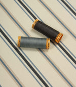 Solent Stripe Fabric / Navy