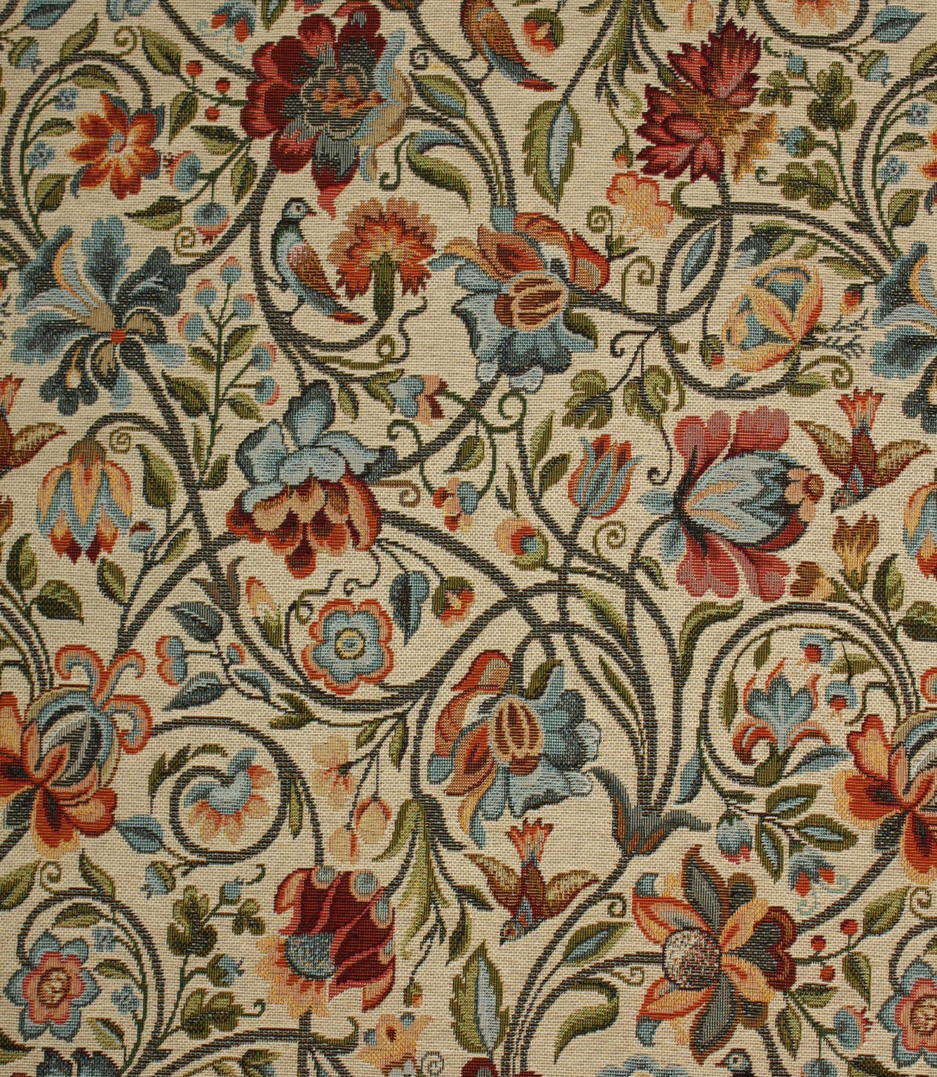 Songbird Tapestry Fabric / Multi