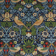 Strawberry Thief Velvet Fabric / Bluebell