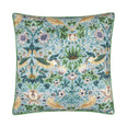 Strawberry Thief Mineral / Yellow Piped Outdoor Cushion