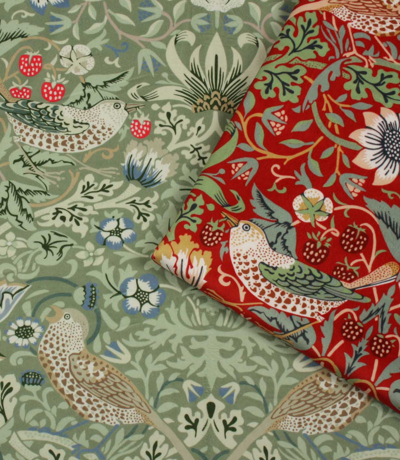 Strawberry Thief Velvet Fabric