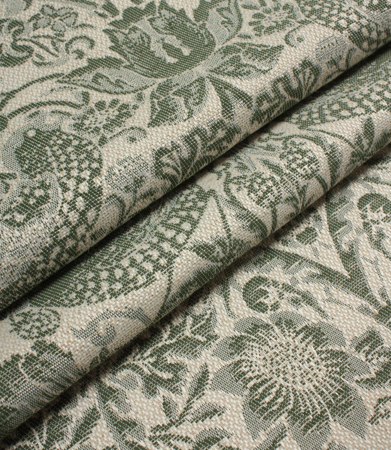 Strawberry Thief Wide Fabric / Sage