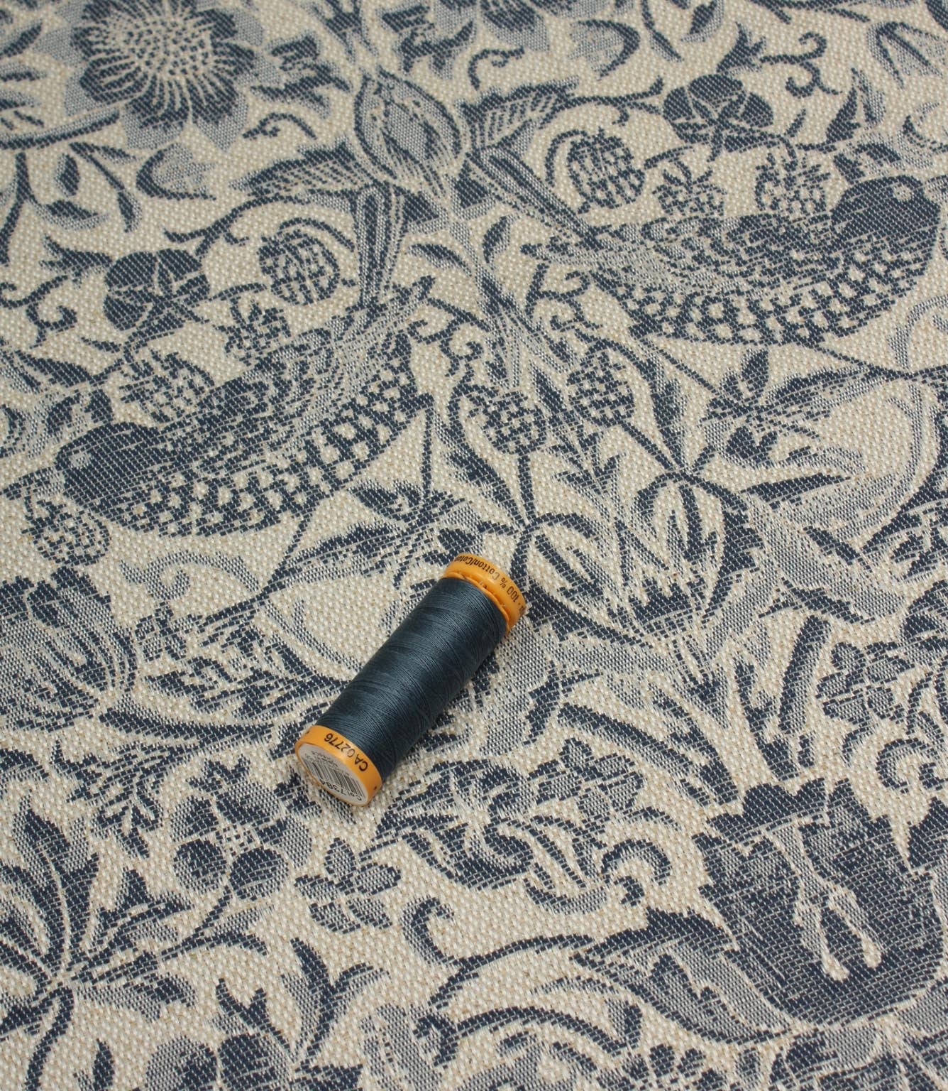 Strawberry Thief Wide Fabric / Indigo