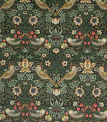 Strawberry Thief Oilcloth Fabric / Onyx | Just Fabrics