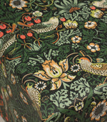 Strawberry Thief Oilcloth Fabric / Onyx | Just Fabrics