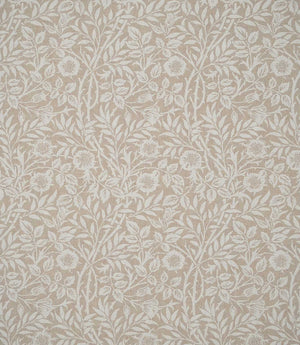 Sweet Briar Linen Look Fabric / White