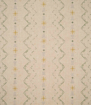 Twilight Mill Fabric / Green Apple / Gold