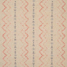 Twilight Mill Red Steel Blue fabric featuring a contemporary geometric pattern in red and steel blue on a natural-look woven background.