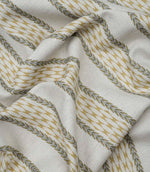 Draped Varese Gold fabric demonstrating the natural handle, ideal for curtains, blinds and cushions.