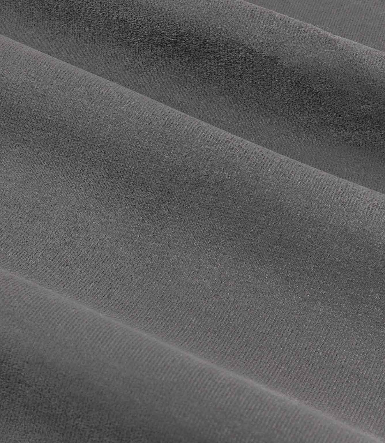 Verso Reversible Suede-look Blackout Eyelet Curtains Charcoal | Just Fabrics
