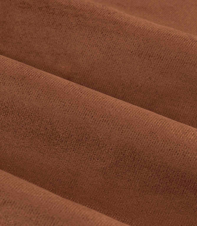 Verso Reversible Suede-look Blackout Eyelet Curtains Cinnamon | Just Fabrics