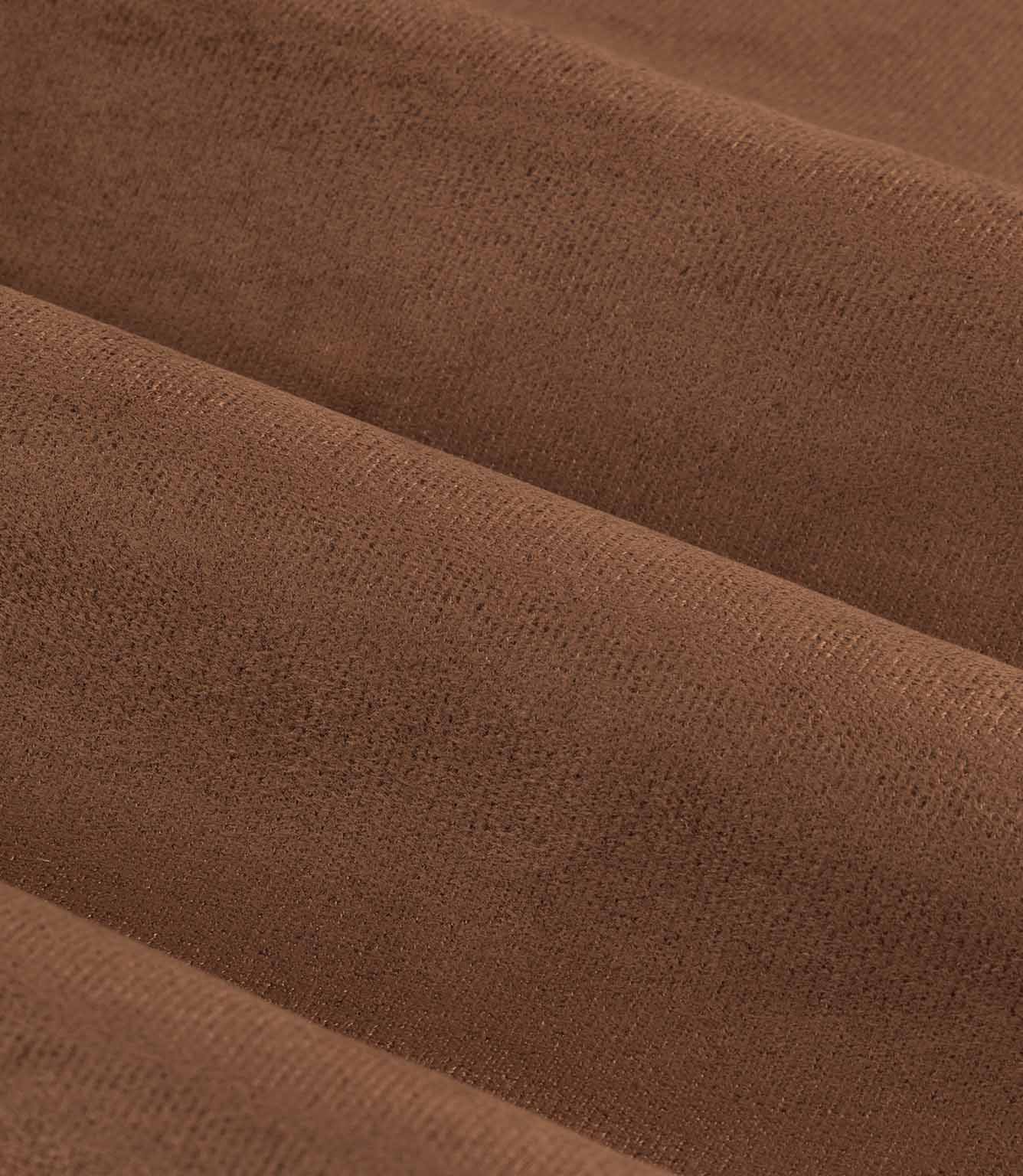 Verso Reversible Suede-look Blackout Eyelet Curtains Cinnamon | Just Fabrics