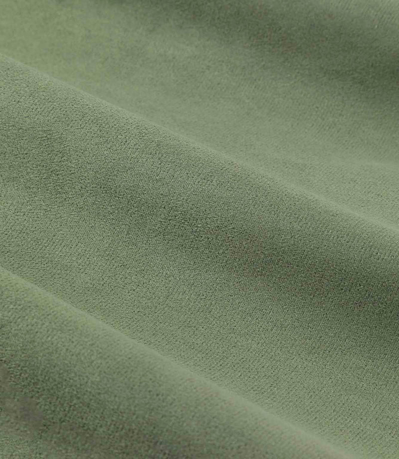 Verso Reversible Suede-look Blackout Eyelet Curtains Green | Just Fabrics