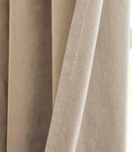 Verso Reversible Suede-look Blackout Eyelet Curtains Mocha | Just Fabrics