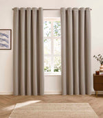 Verso Reversible Suede-look Blackout Eyelet Curtains Petrol | Just Fabrics