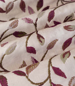 Cervino Damson Jacquard Pencil Pleat Curtains