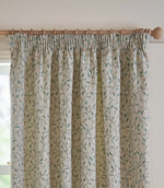 Cervino Duck Egg Jacquard Pencil Pleat Curtains