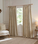 Cervino Lichen Jacquard Pencil Pleat Curtains