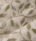 Cervino Lichen Jacquard Pencil Pleat Curtains