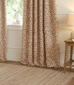 Cervino Rednut Jacquard Pencil Pleat Curtains