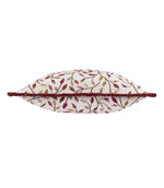 Cervino Damson Fringed Jacquard Cushion