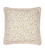 Cervino Lichen Fringed Jacquard Cushion