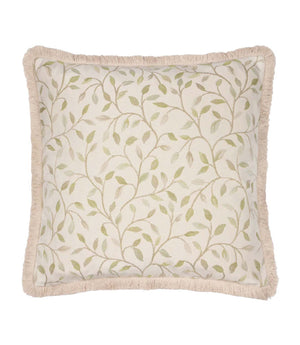 Cervino Lichen Fringed Jacquard Cushion