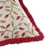 Cervino Rednut Fringed Jacquard Cushion