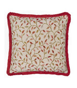 Cervino Rednut Fringed Jacquard Cushion