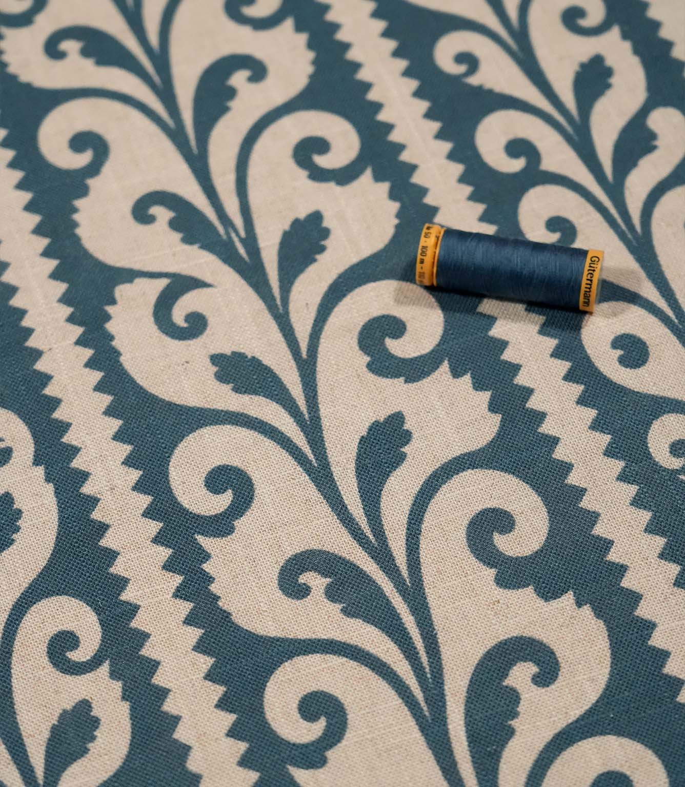 Walled Garden Fabric / Indigo