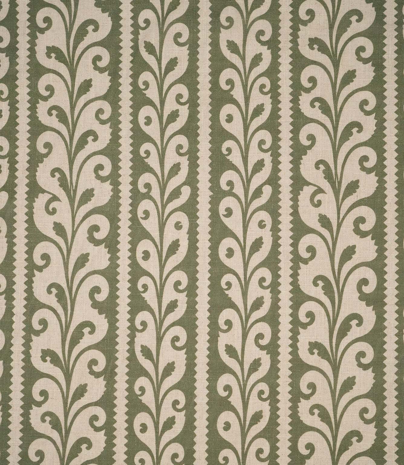 Walled Garden Fabric / Olive Green