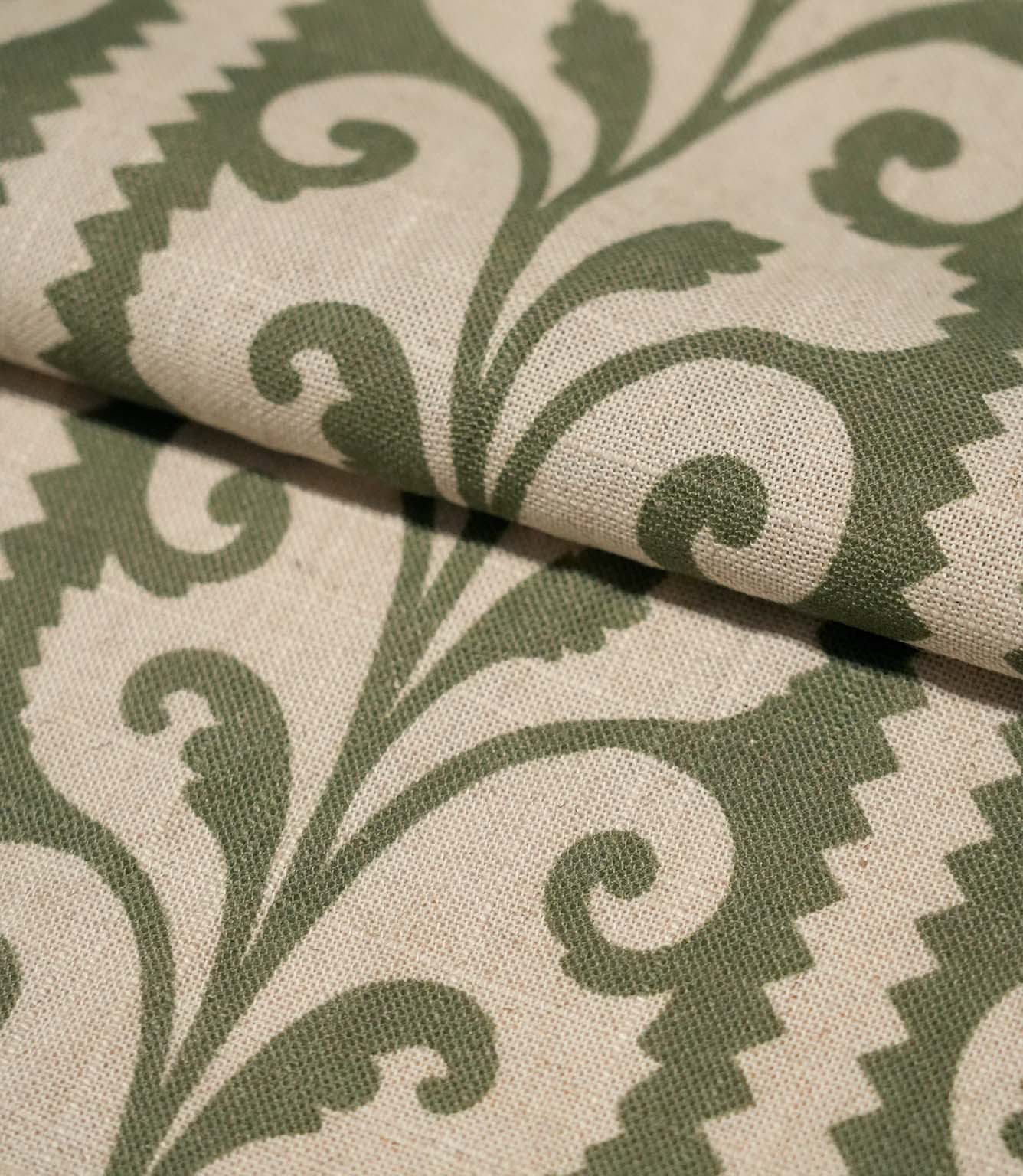 Walled Garden Fabric / Olive Green